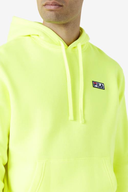 Yellow / Black Men's Fila Algot Hoodie | Fila749NO