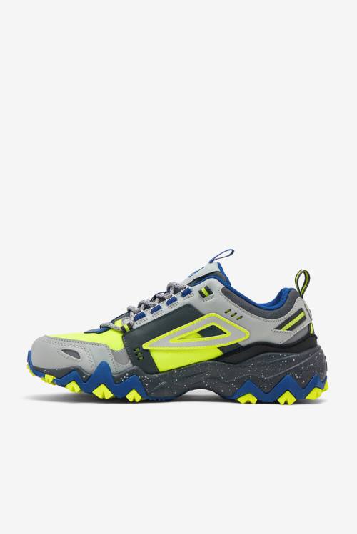 Yellow / Dark Grey / Blue Men's Fila Oakmont TR Sneakers | Fila428PV