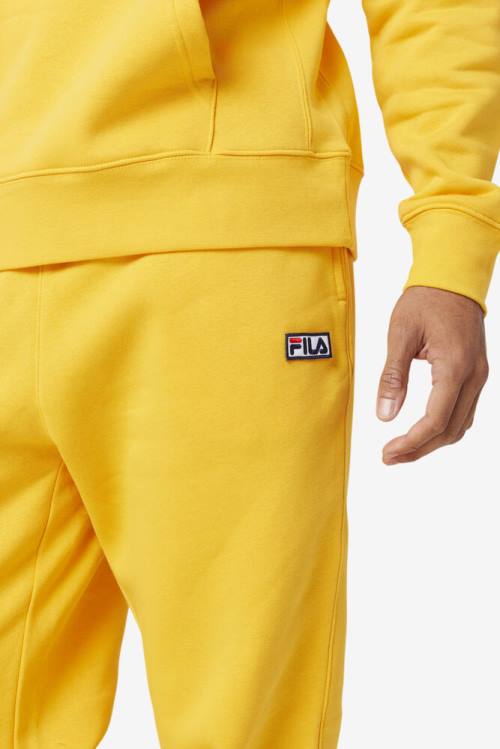 Yellow Men's Fila Garin Jogger Pants | Fila238FO