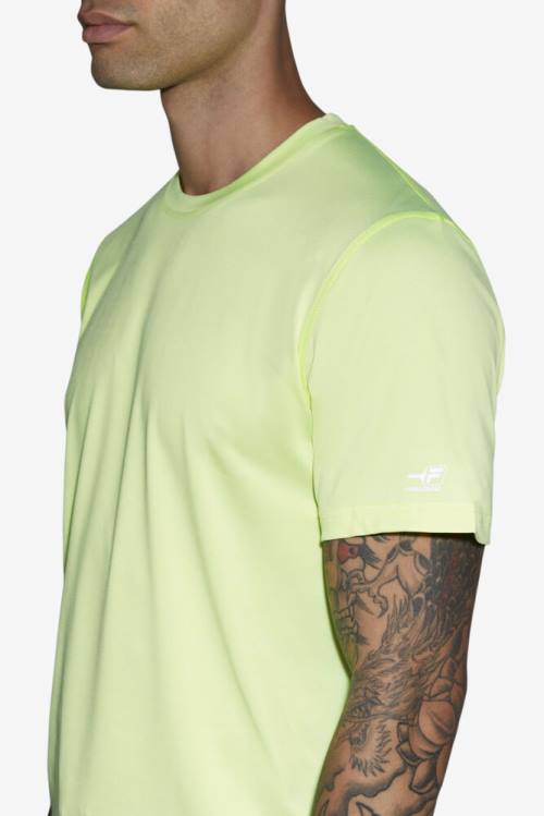 Yellow Men's Fila Pickleball Scallop Hem Crew T Shirts | Fila487YH