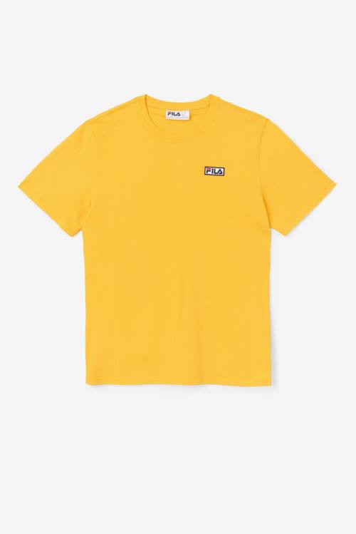 Yellow Men\'s Fila Skylar Tee T Shirts | Fila734UV