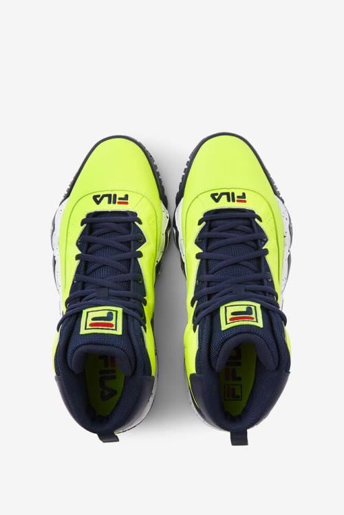 Yellow / Navy / White Men's Fila Mb Sneakers | Fila601BV