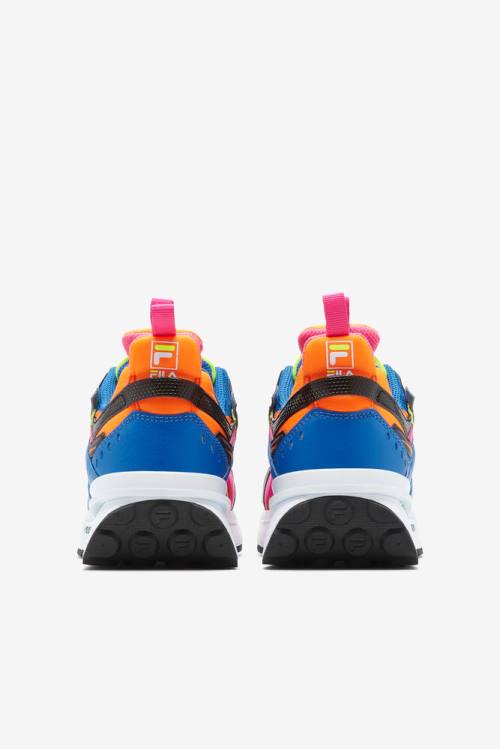 Yellow / Pink / Blue Women's Fila Sandenal Sneakers | Fila458ZO