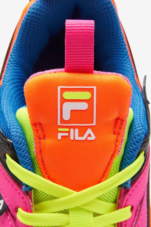 Yellow / Pink / Blue Women's Fila Sandenal Sneakers | Fila458ZO