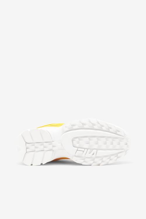 Yellow / White Women's Fila Disruptor 2 Premium Sneakers | Fila395PY