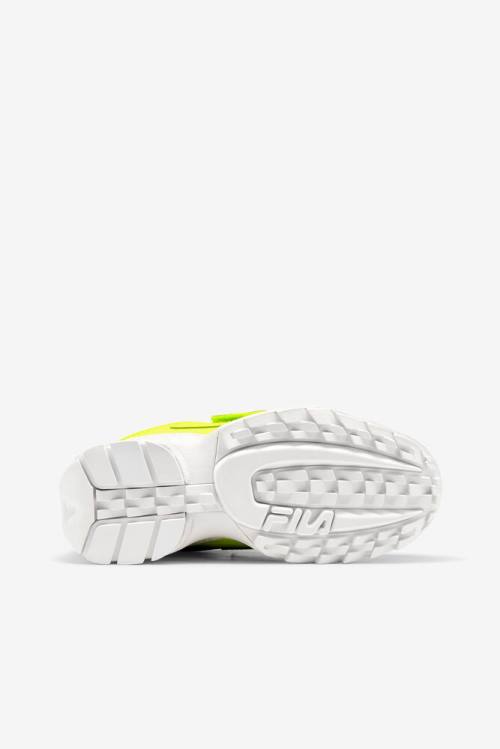 Yellow / White Women's Fila Disruptor 2 Applique Sneakers | Fila892WU