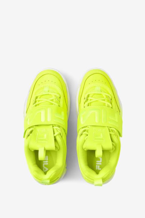 Yellow / White Women's Fila Disruptor 2 Applique Sneakers | Fila892WU