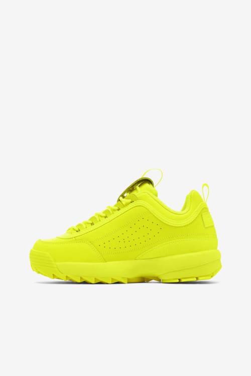 Yellow Women's Fila Disruptor 2 Premium Sneakers | Fila183YL