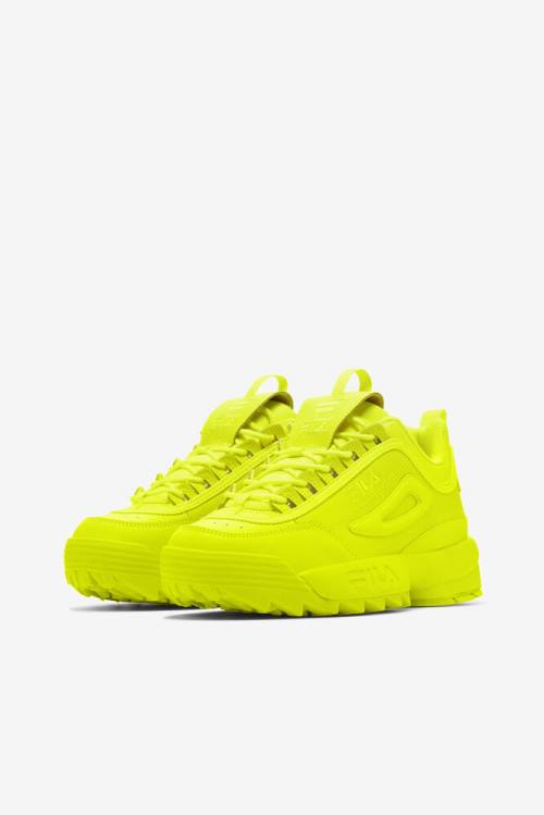 Yellow Women's Fila Disruptor 2 Premium Sneakers | Fila183YL