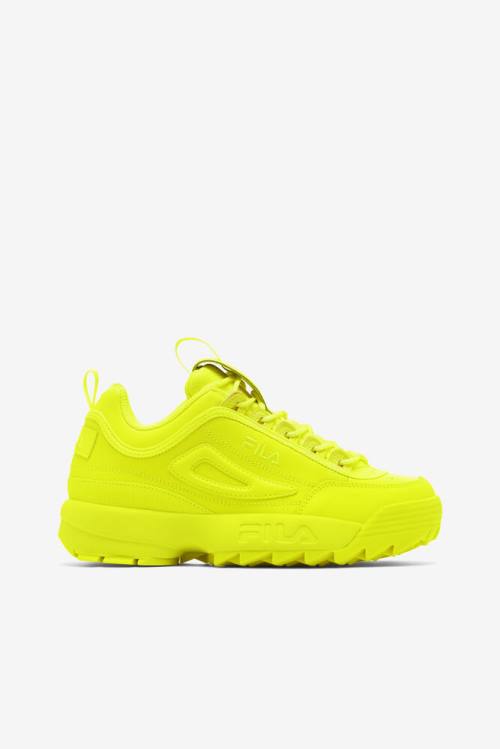 Yellow Women\'s Fila Disruptor 2 Premium Sneakers | Fila183YL