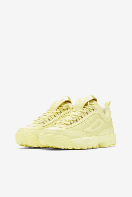 Yellow Women's Fila Disruptor 2 Premium Sneakers | Fila427WR