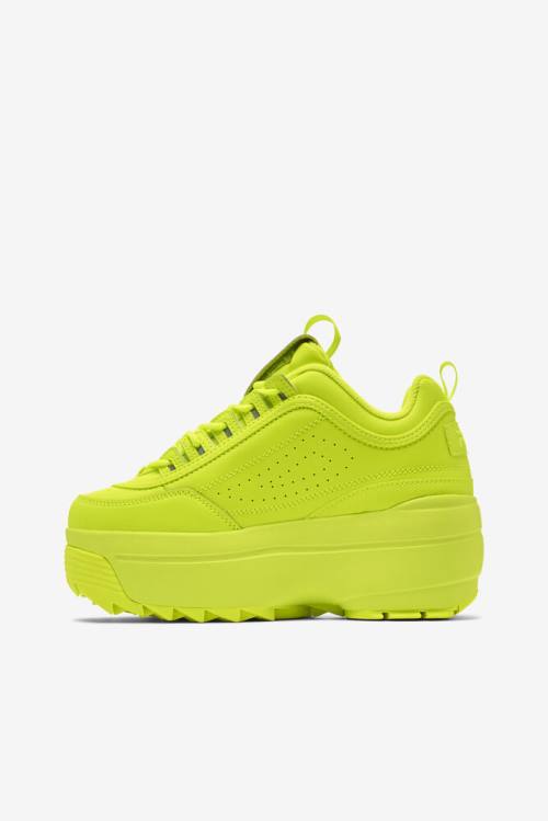 Yellow Women's Fila Disruptor 2 Wedge Sneakers | Fila061NV