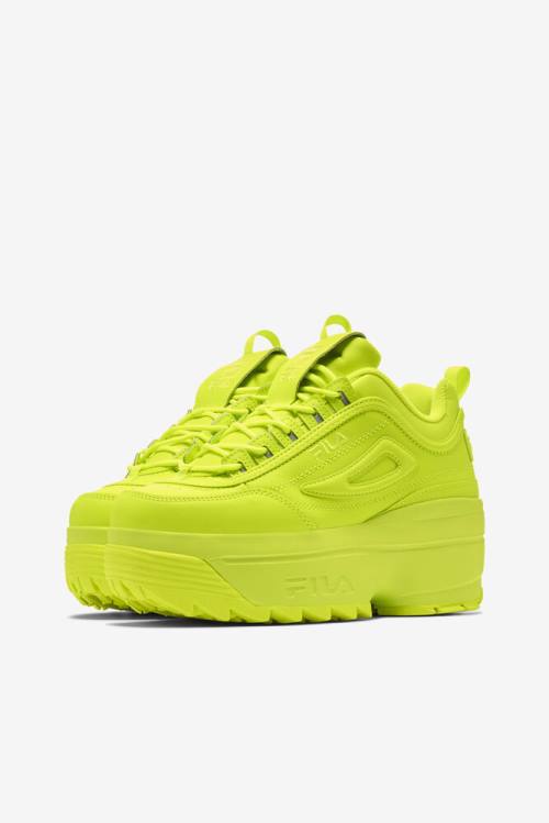 Yellow Women's Fila Disruptor 2 Wedge Sneakers | Fila061NV