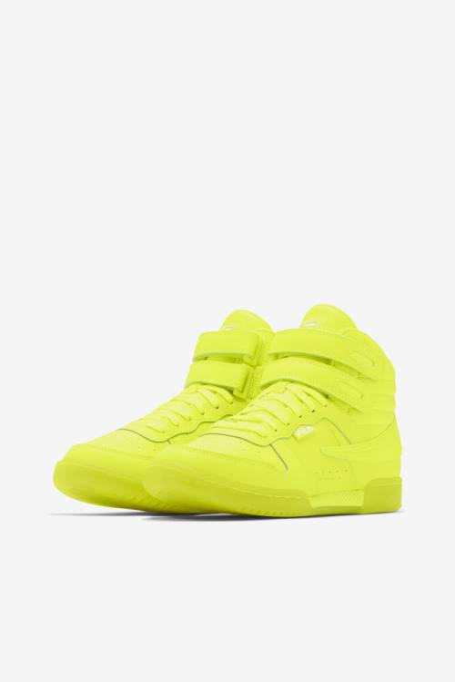 Yellow Women's Fila F-14 Sneakers | Fila705TW