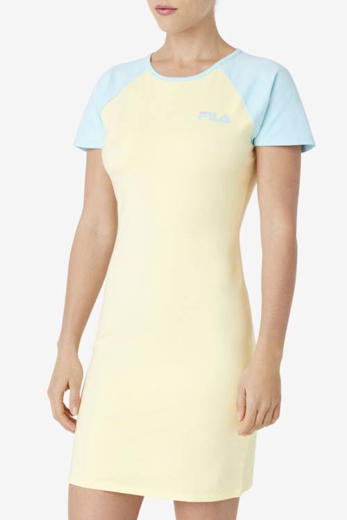 Yellow Women's Fila Kyra Dress | Fila906UE