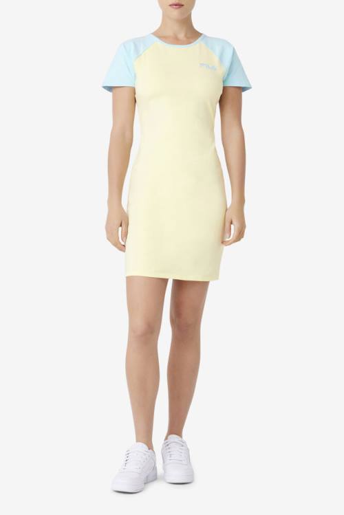 Yellow Women's Fila Kyra Dress | Fila906UE