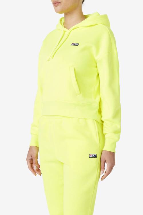 Yellow Women's Fila Marina Hoodie | Fila382GA