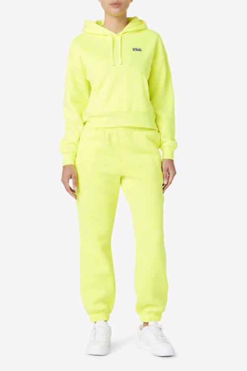 Yellow Women's Fila Marina Hoodie | Fila382GA